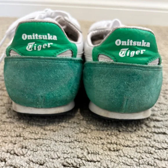 Onitsuka Tiger by Asics White and Green Sneakers - Picture 2 of 7